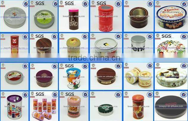 Colorful Christmas Gift Metal Tin Box Lunch Tin Box With Handle For Children Gift