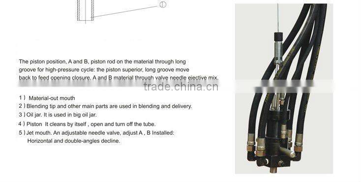 High-pressure foaming blend-tip foam machine
