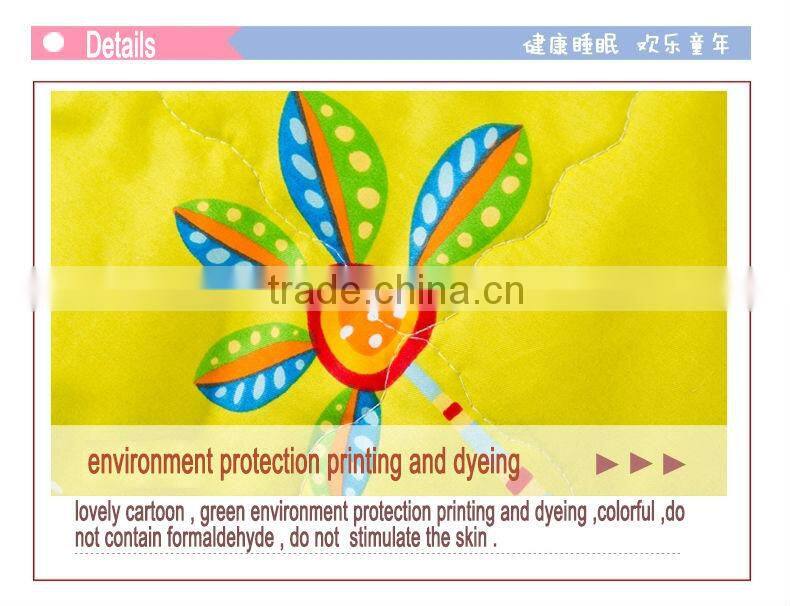 Baby and kindergarten 100% cotton quilt 3 pieces bedding sets luka town style