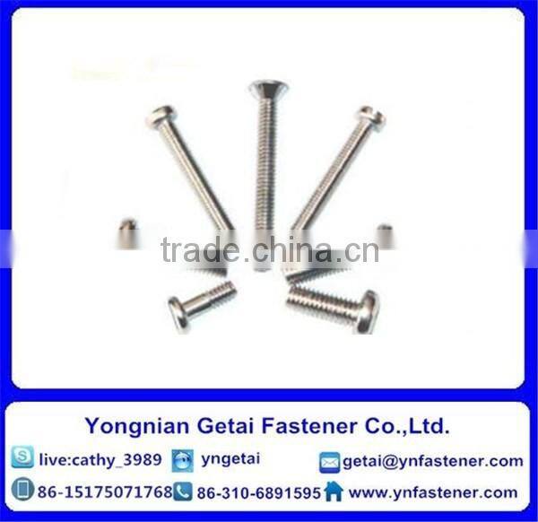 China Supplier Stainless Steel Slotted Flat Head Machine Screws