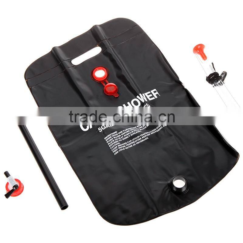 2016 New Arrival Camping Hiking Solar Heated Camp Shower Bag 20L Outdoor hanging Shower Water Bag H9437