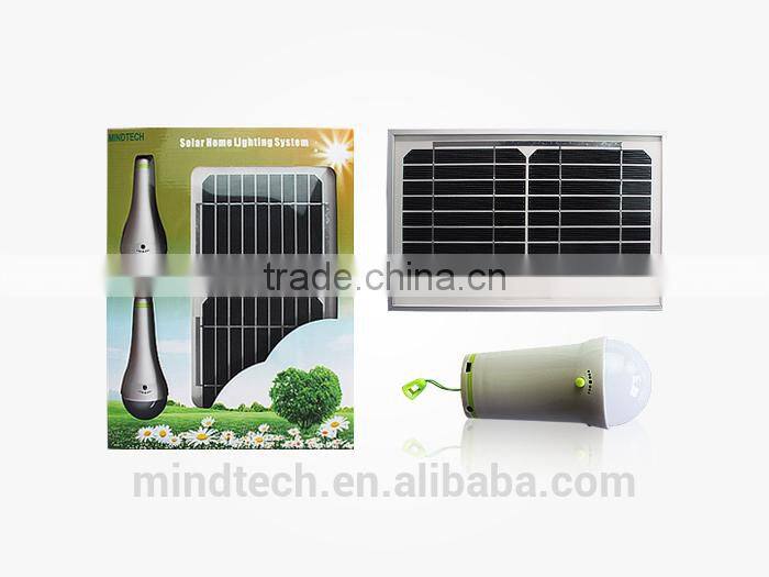 hot sale solar led light, home light, emergency and portable lantern with 2pc light and mobile charger--MRD405