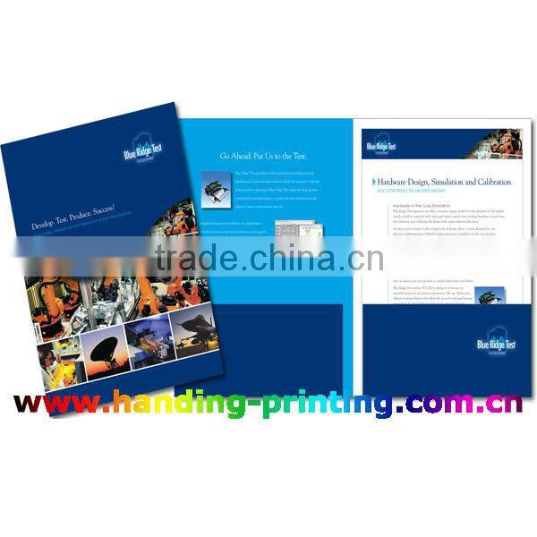 High Quality Company Paper File Pocket Folder Printing Service