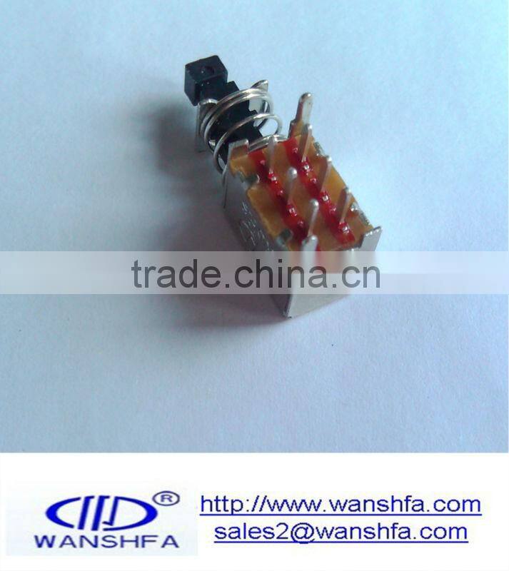 PS-22F03 50V DC self-lock push switch