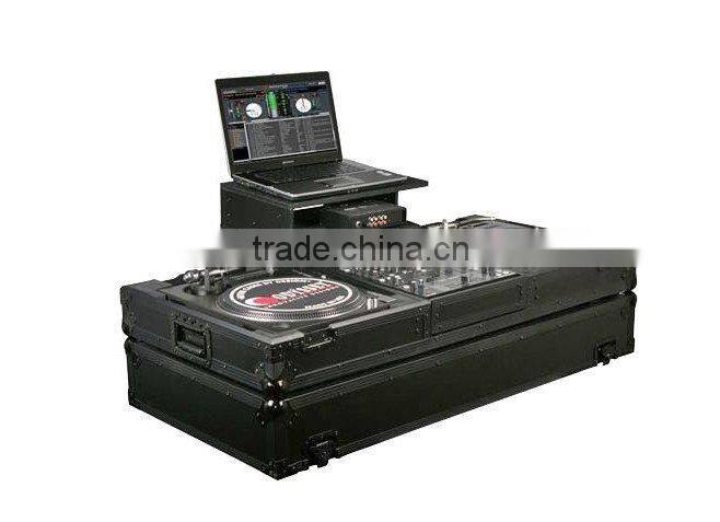RK-ATA Black Label Coffin for Laptop, Two CD Players, and Mixer