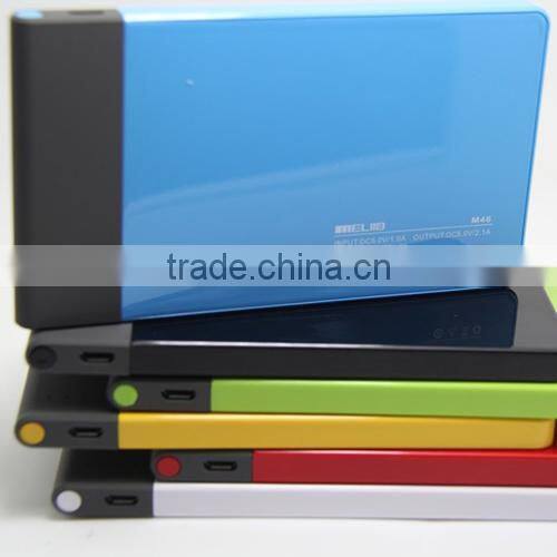 Hot Selling Portable Power Bank Promotional Gift Slim Portable Mobile Power Bank 4600mah