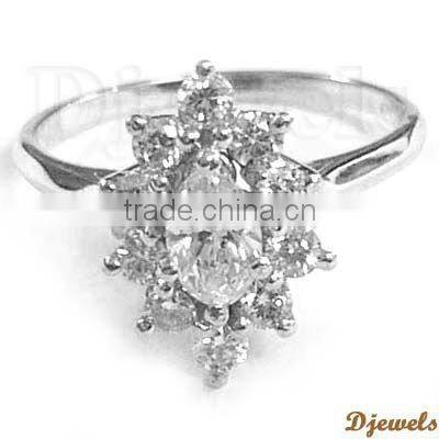White Gold Diamond Rings, Diamond Ladies Rings , Diamond Jewellery