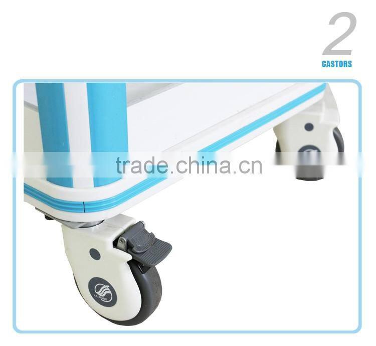 plastic/aluminium/steel hospital transfusion trolley supplier KJW-TT003
