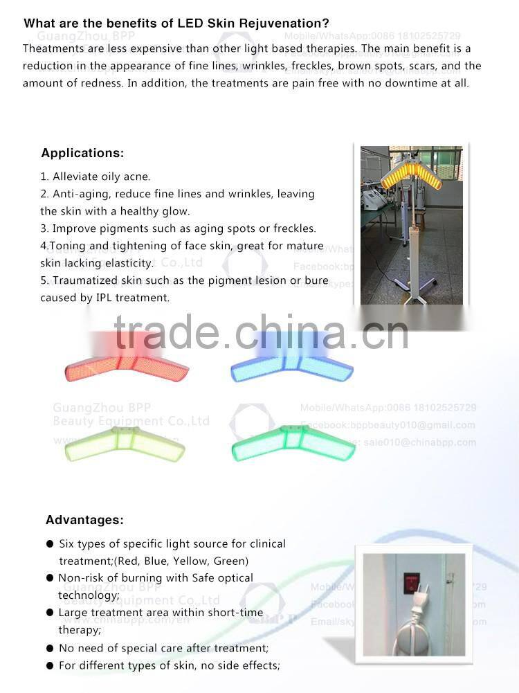 PDT Led Light Skin Rejuvenation/PDT Photon Acne Wrinkle Removal/ Skin Whitening pdt led beauty machine