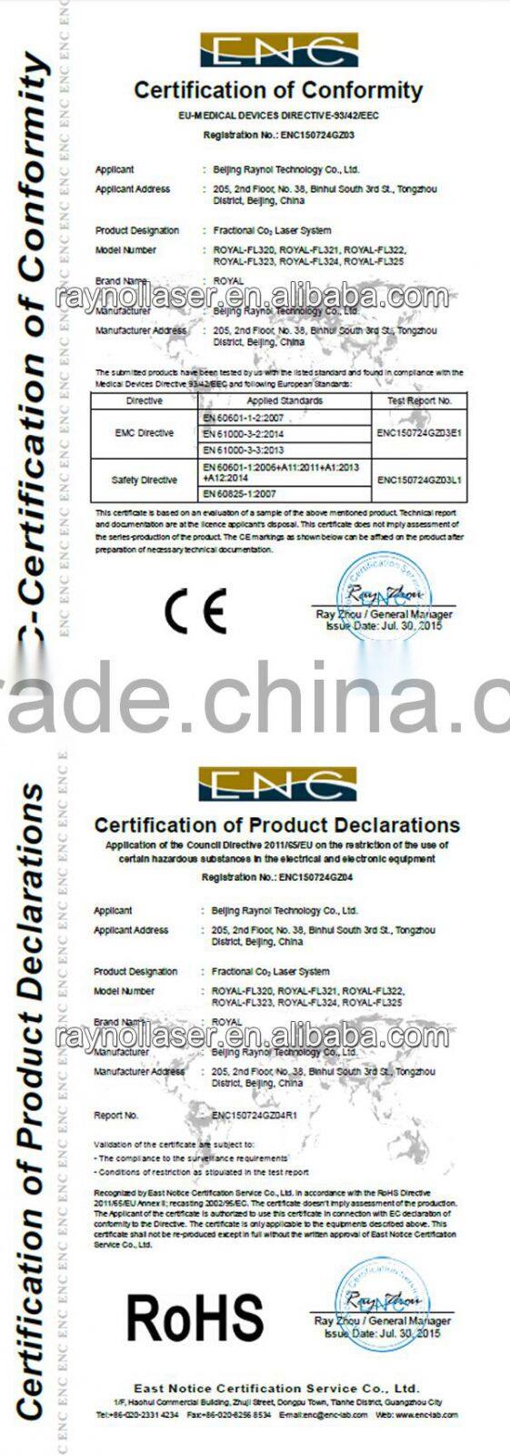 30W RF Tube Co2 Fractional Laser for Acne Skin Care