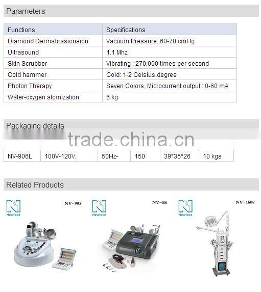 novanewface factory special offer water dermabrasion equipment for wrinkle removal