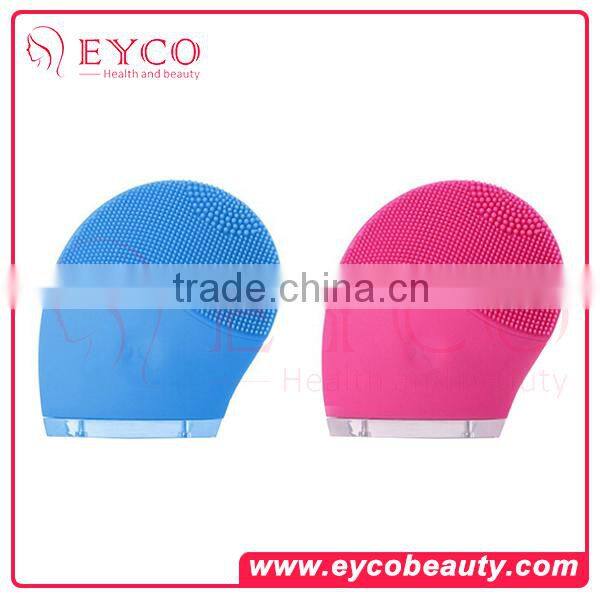 Factory Price Multi-function Colorful makeup remover and cleanser Electric Facial Cleansing Brush silicone facial brush