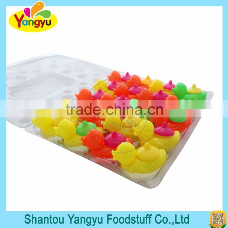 Lovely duck and cartoon animal boxing candy toys with cup