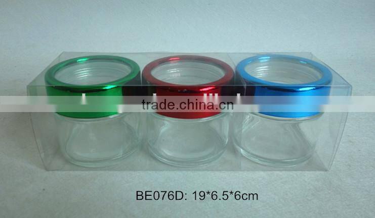 glass jar set in a pvc box