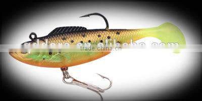 artificial soft lure with hooks
