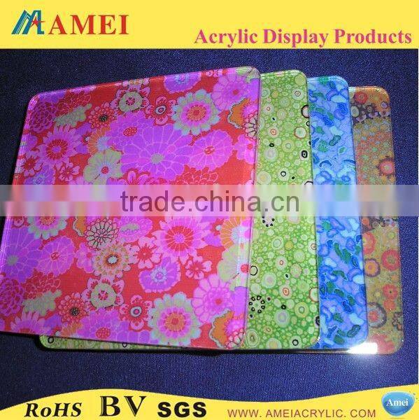 Different Style acrylic coasters with inserts