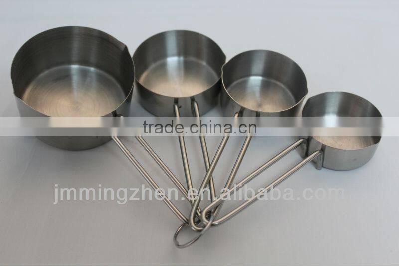 4pcs stainless steel measuring cup set, stainless steel measuring set