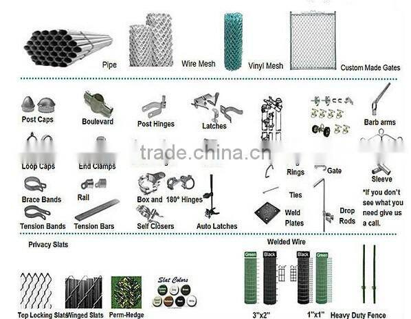 Hot Dipped Galvanized Chain Link Fence Directly Factory Price Galvanized