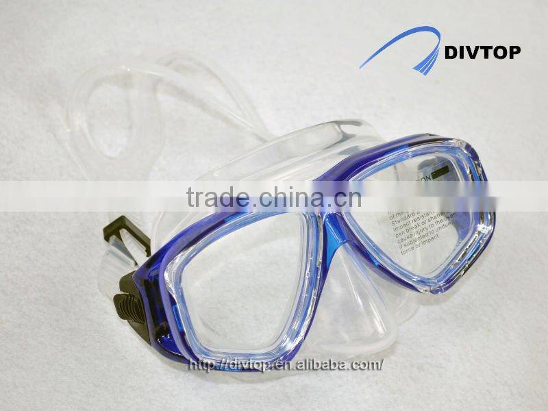 Silicone female diving mask/snorkelling set