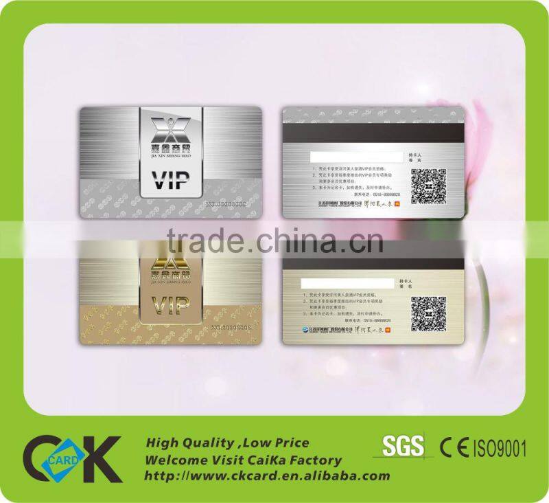 SGS certification! CR80 full color pringting transparent card with QR code