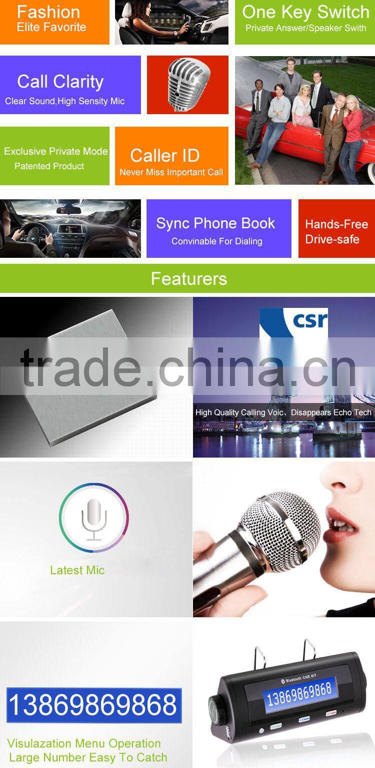 multi-function professional bluetooth hangdsfree car kit