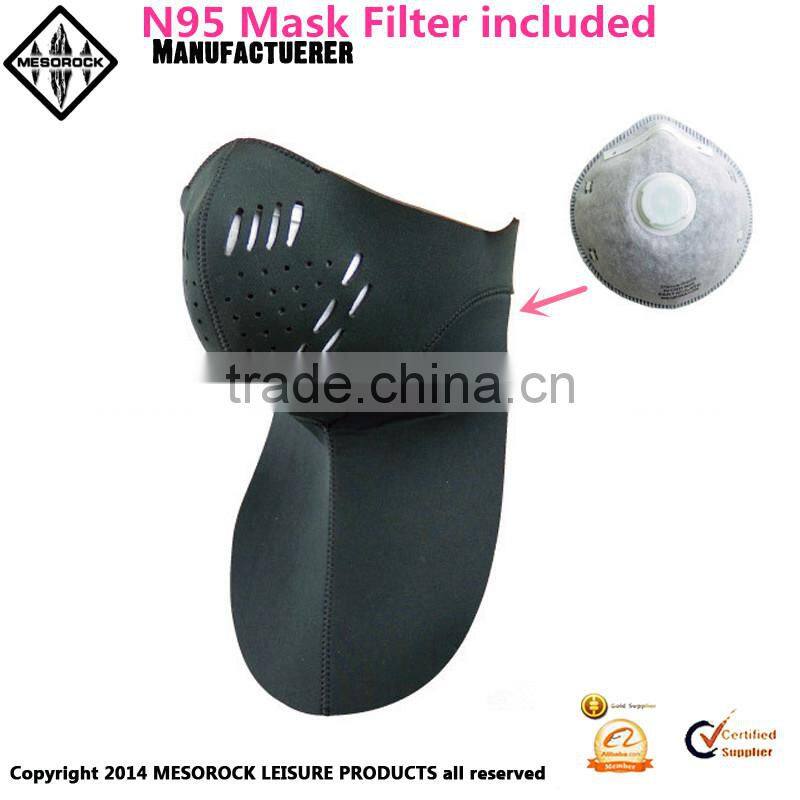 Neoprene N95 Filter Mask Long