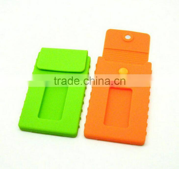 best sale silicone business card holder with high quality, various color ,custom logo,OEM orders are welcome