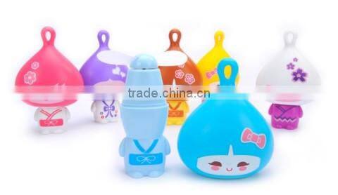 cute onion bulb head shaped battery mini fan