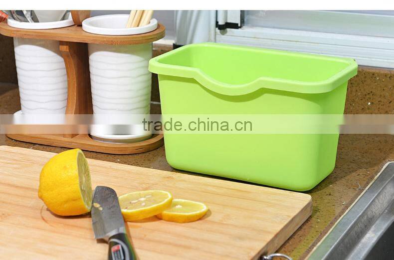Candy-color suspensible storage box/ rubbish can--blue S)