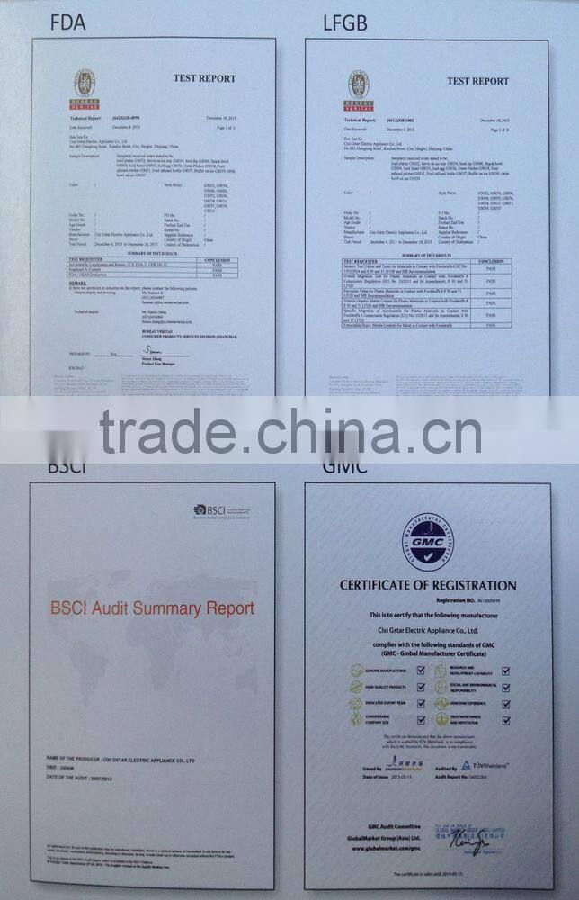 transparent for fruit AS cold bowl