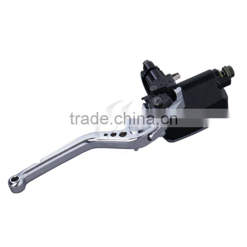 For Honda VFR800 1998-2001 Chrome Brake Clutch Master Cylinder Reservoir Lever
