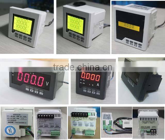 digital ac ammeter and voltmeter multifunctions meter 96*96 LED display