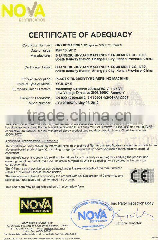 Waste Oil Purifed to Diesel/gasoline With CE and ISO