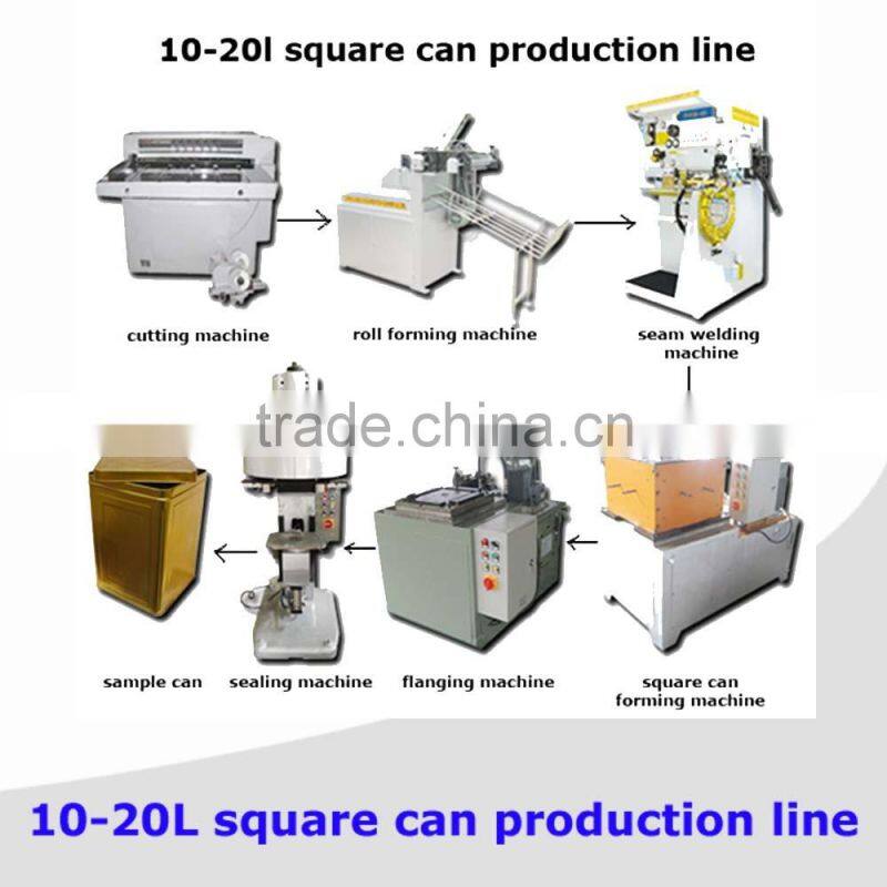 Original Seller 18L Square tin can making machine