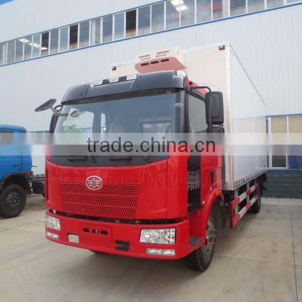 220hp 4*2 FAW Refrigerator Truck 15ton