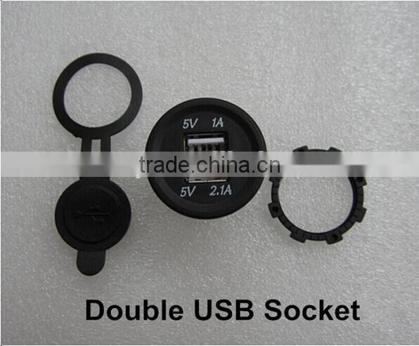 led light 12v car USB socket