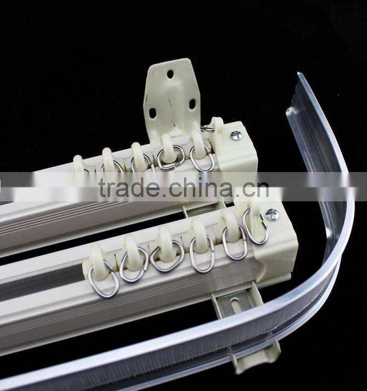 Anodized bending types of aluminum truck curtain rails
