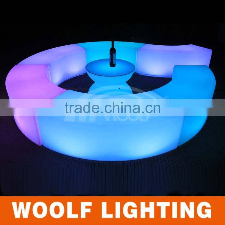 NEW design LED curved benches LED bar chair modern bar furniture