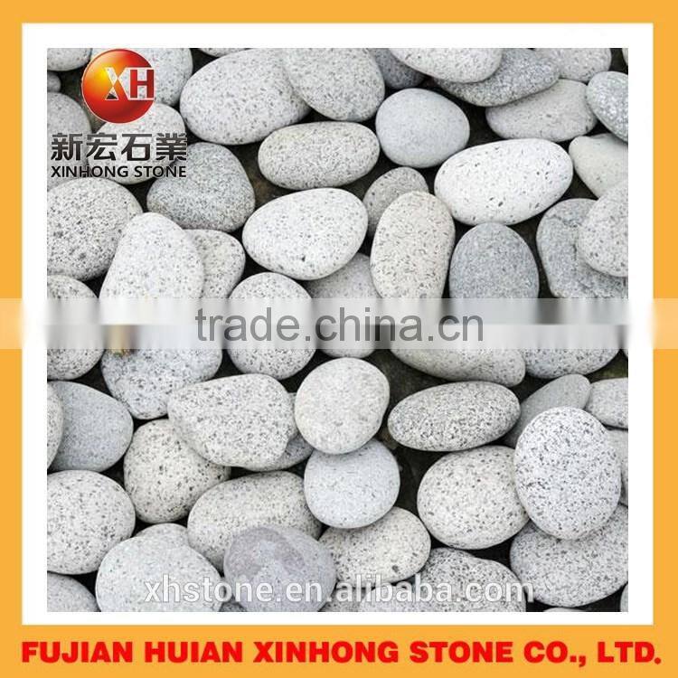 Gray unpolished pebble stone,natural pebble stone for indoor deco