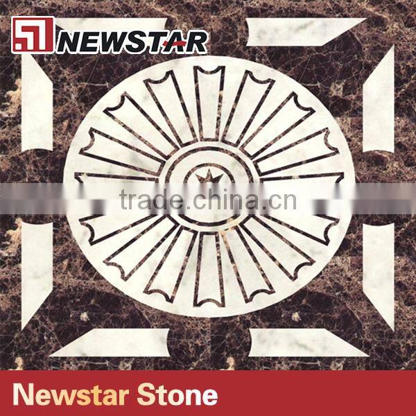 Newstar square water jet marble medallion