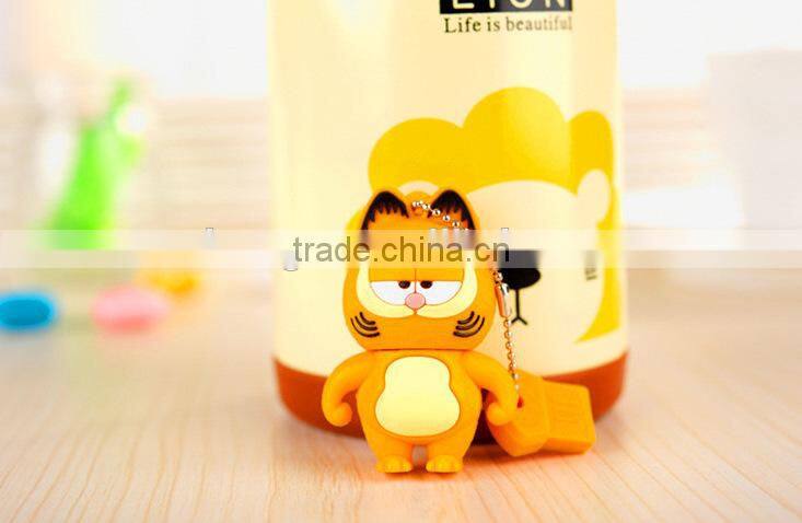 Creative mini coffee cartoon cat usb flash drive shell