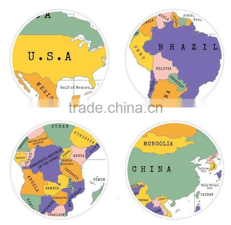 CT-483 Travel essential Explore Map world map Creative Stickers