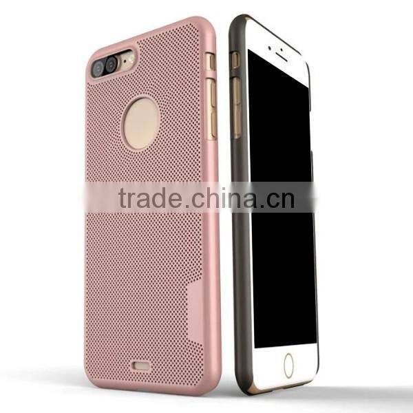 New fashion hollow cooling PC mobile phone case cover for iPhone7 7plus