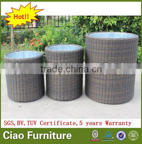 outdoor plant rattan flower pot garden furniture flower planter