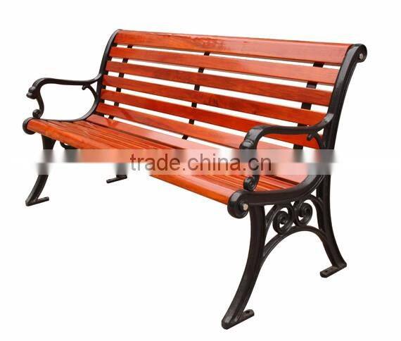 cast iron wood bench
