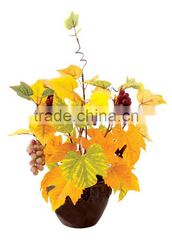 artificial 43cm arenaceous basin orchids bonsai HP606 ( plant bonsai flower / tree of DESTE )