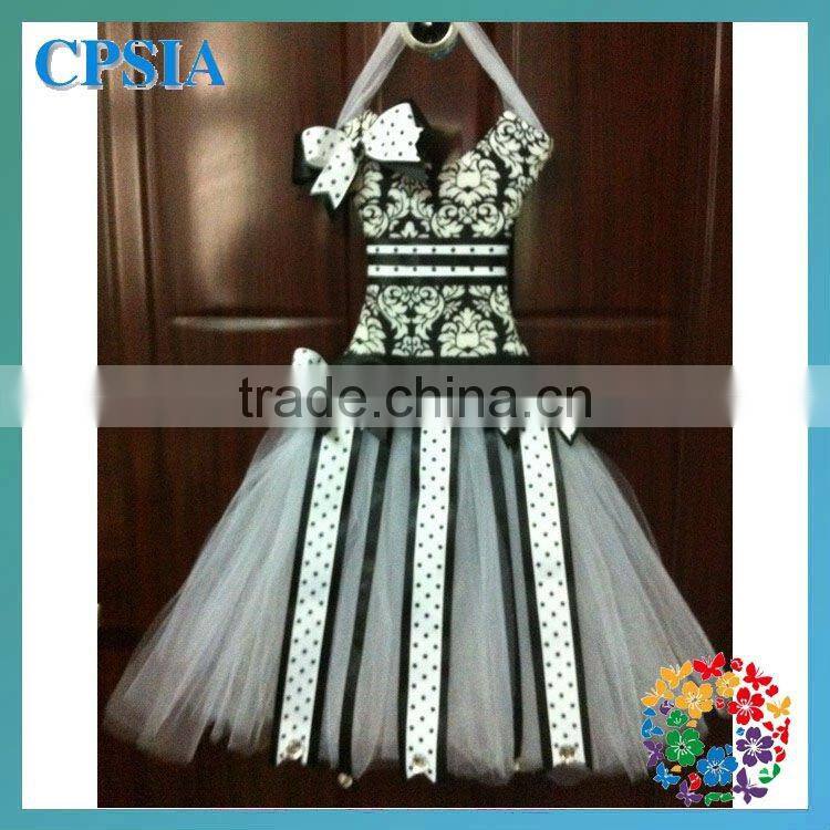 Lovely Damask Cheap Bow Holder Pink & Black Ribbon Bow Holder Gift Wholesale Decoration Hair Bow Holder