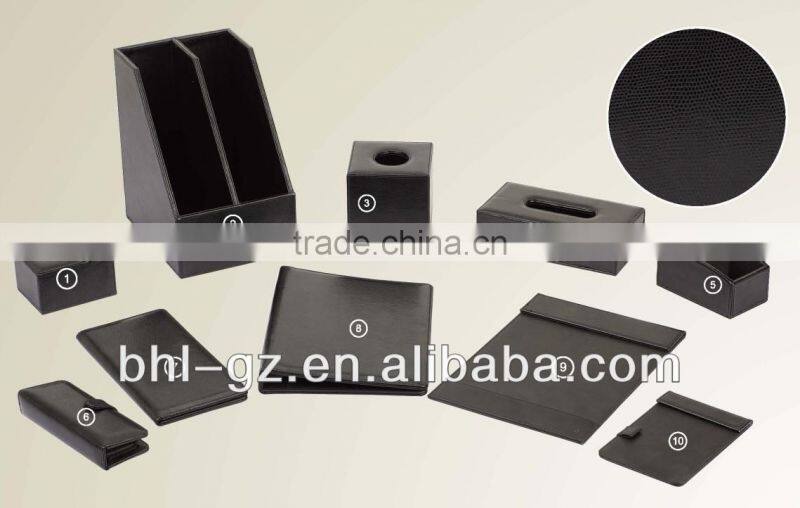 Fashionable snake print leather product PW-101,leather set series for hotel guest room,hotel leather kit