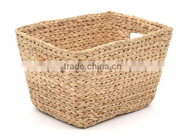 Water hyacinth heart storage gift basket