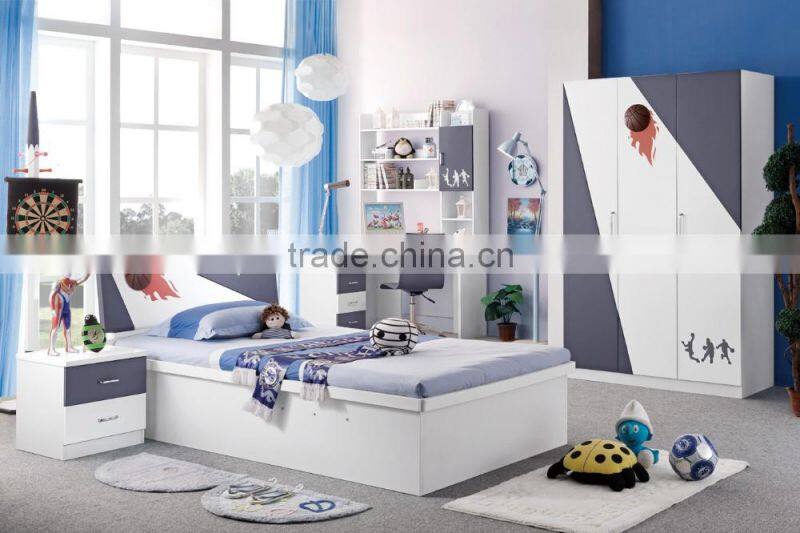 RD16 boys& girls white bedroom set wooden children bunk bed set kid's funny furniture